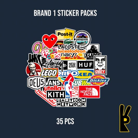 Brand 1 Sticker Packs 35 Pcs