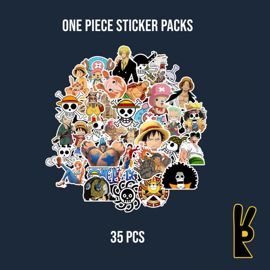 One Piece Sticker Packs 35 Pcs