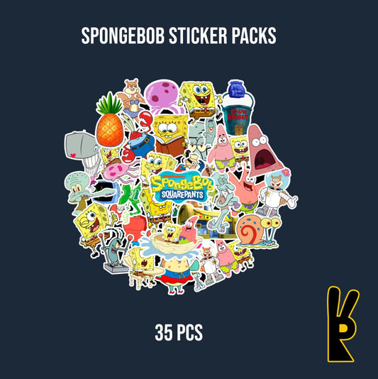 Spongebob Sticker Packs 35 Pcs