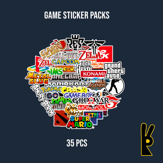 Game Sticker Packs 35 Pcs