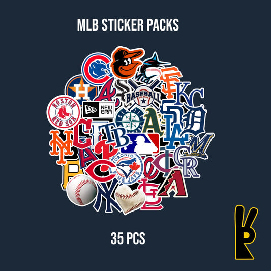 MLB Sticker Packs 35 Pcs