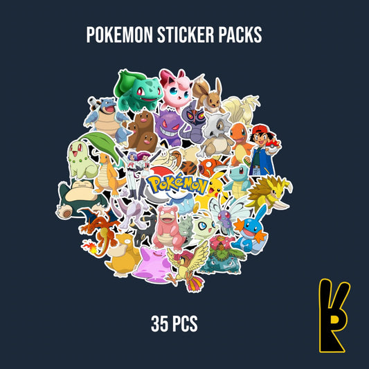 Pokemon Sticker Packs 35 Pcs