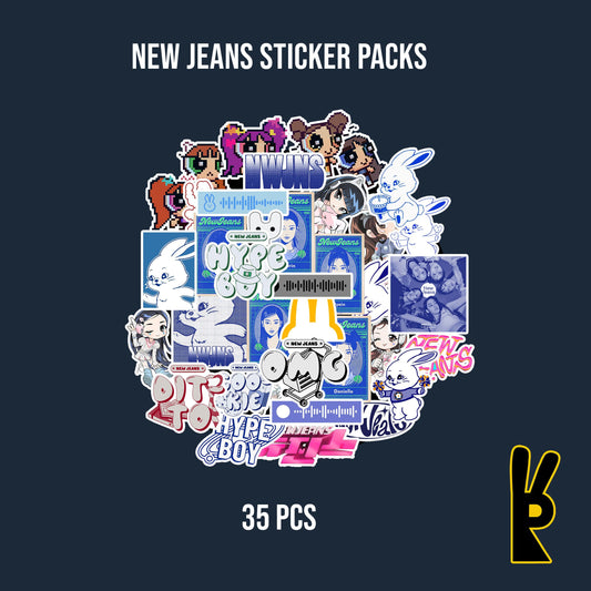 New Jeans Sticker Pack 35Pcs | Stiker Laptop Helm Instrumen Koper