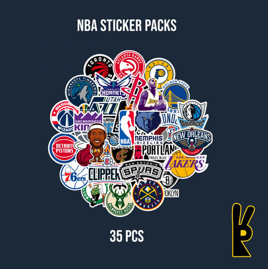 NBA Sticker Packs 35 Pcs