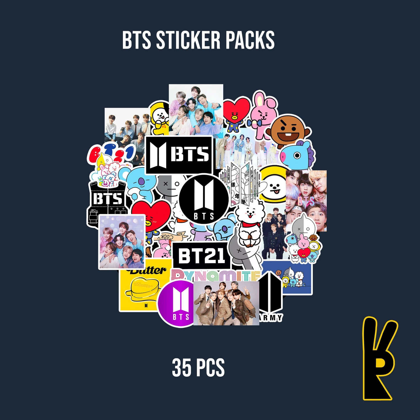 BTS Sticker Packs 35 Pcs