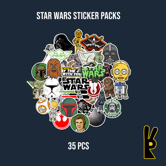 Star Wars Sticker Packs 35 Pcs